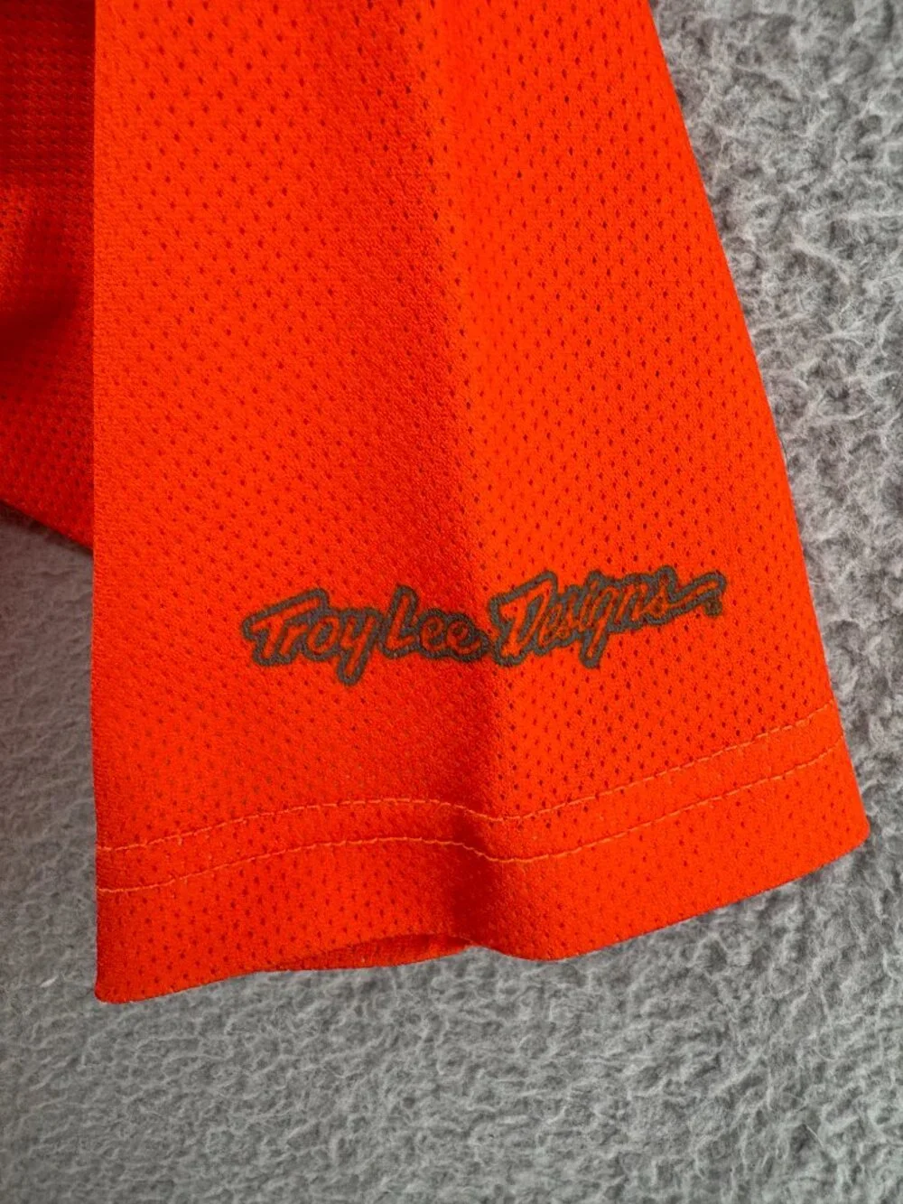 Troy Lee Designs Youth M MTB Bike Jersey Orange Gray Motocross BMX